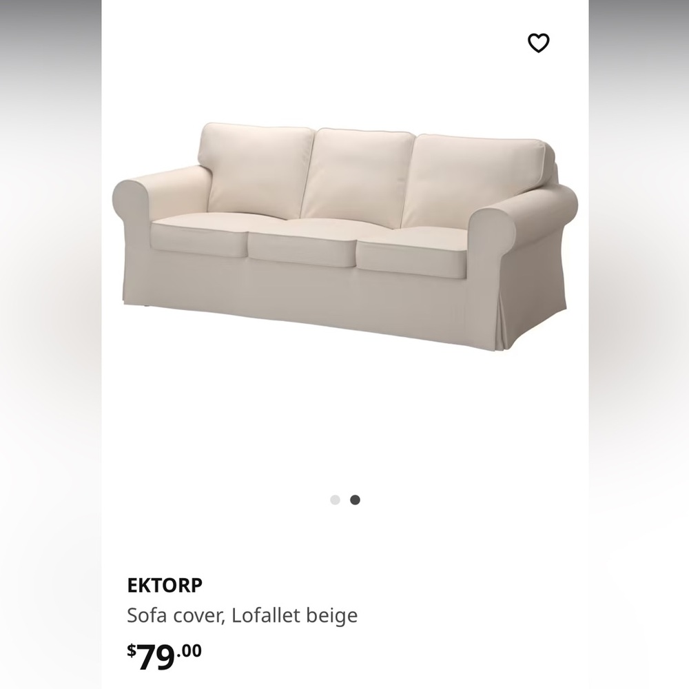 IKEA Ektorp beige sofa cover
Used but in good condition